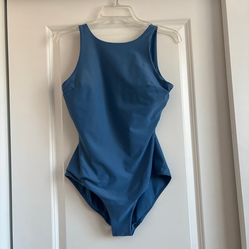 Lululemon Waterside High-Neck Back-Clasp One-Piece Swimsuit Sz 6